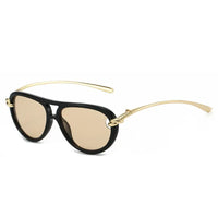 Designer Double Beam Pilot Sunglasses Luxury Brand Women's 🕶️