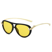Designer Double Beam Pilot Sunglasses Luxury Brand Women's 🕶️