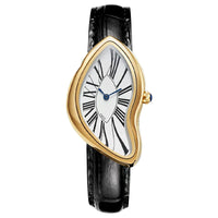 Designer individual genuine leather wristwatch water-resistant casual quartz watch ✨