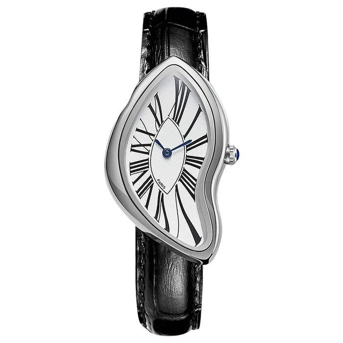 Designer individual genuine leather wristwatch water-resistant casual quartz watch ✨