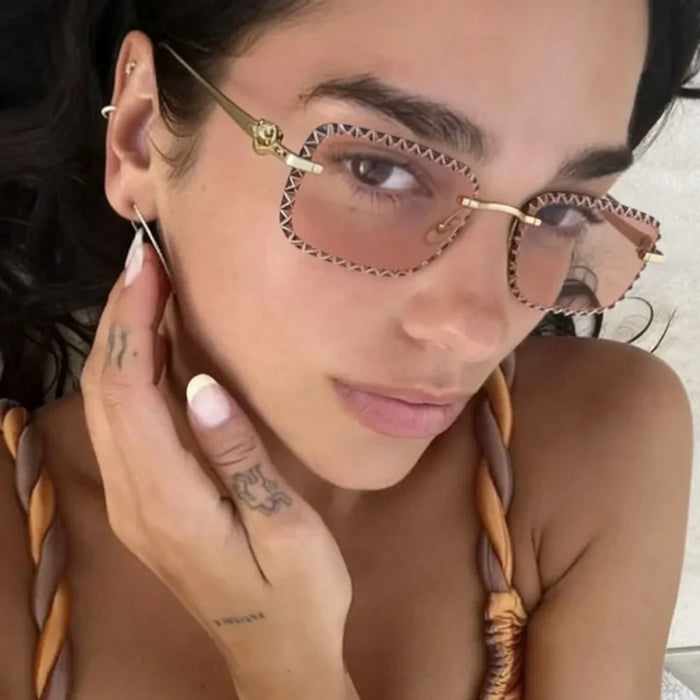 Diamond Cutting Lens Luxury Sunglasses 👓