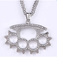 Diamond  Hip Hop Necklace Shiny Cubic Zirconia Wallet Pendant 💎