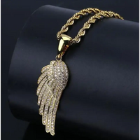 Diamond  Hip Hop Necklace Shiny Cubic Zirconia Wallet Pendant 💎