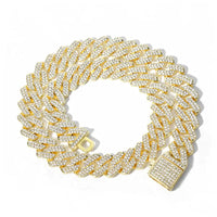 Diamond  Iced Out Tennis Chain Rhinestone Paved Miami Cuban Necklace Jewelry 💎