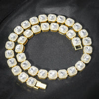 Diamond  Iced Out Tennis Chain Rhinestone Paved Miami Cuban Necklace Jewelry 💎