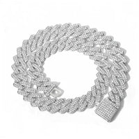 Diamond  Iced Out Tennis Chain Rhinestone Paved Miami Cuban Necklace Jewelry 💎
