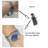 Diamond Watch Set Square Watch+Cuban Chain+Bracelet 💎