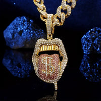 Dollar Pendant Chain 18inch 45CM Plate Cuban Punk Jewelry 💎