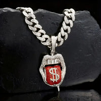 Dollar Pendant Chain 18inch 45CM Plate Cuban Punk Jewelry 💎