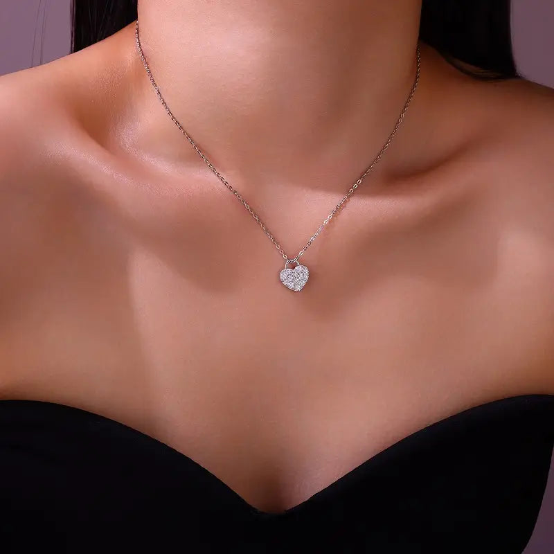 Moissanite This Luxurious And Fashionable Light Luxury Trend Jewelry Necklace Pendant Is Made Of S925 Silver