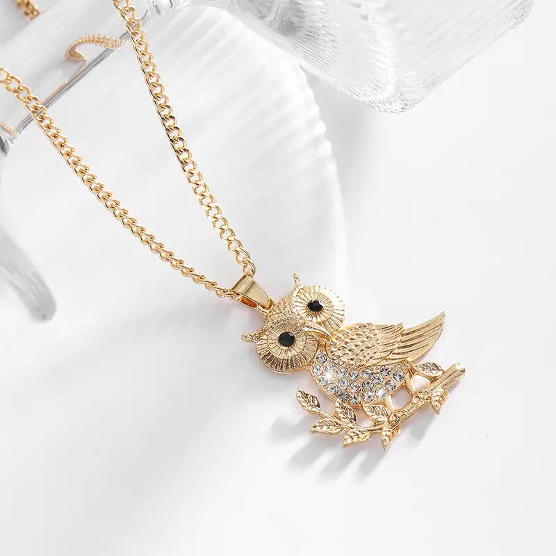 Minimalist Owl-Shaped All-Match Pendant Necklace✨