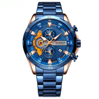 Mens Six-Hand Steel-Strap Motorcycle Watch ✨