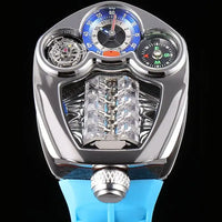 Engine Series Luxury Men's Watch | Compass Bezel | Premium Stainless Steel | ⌚️👑
