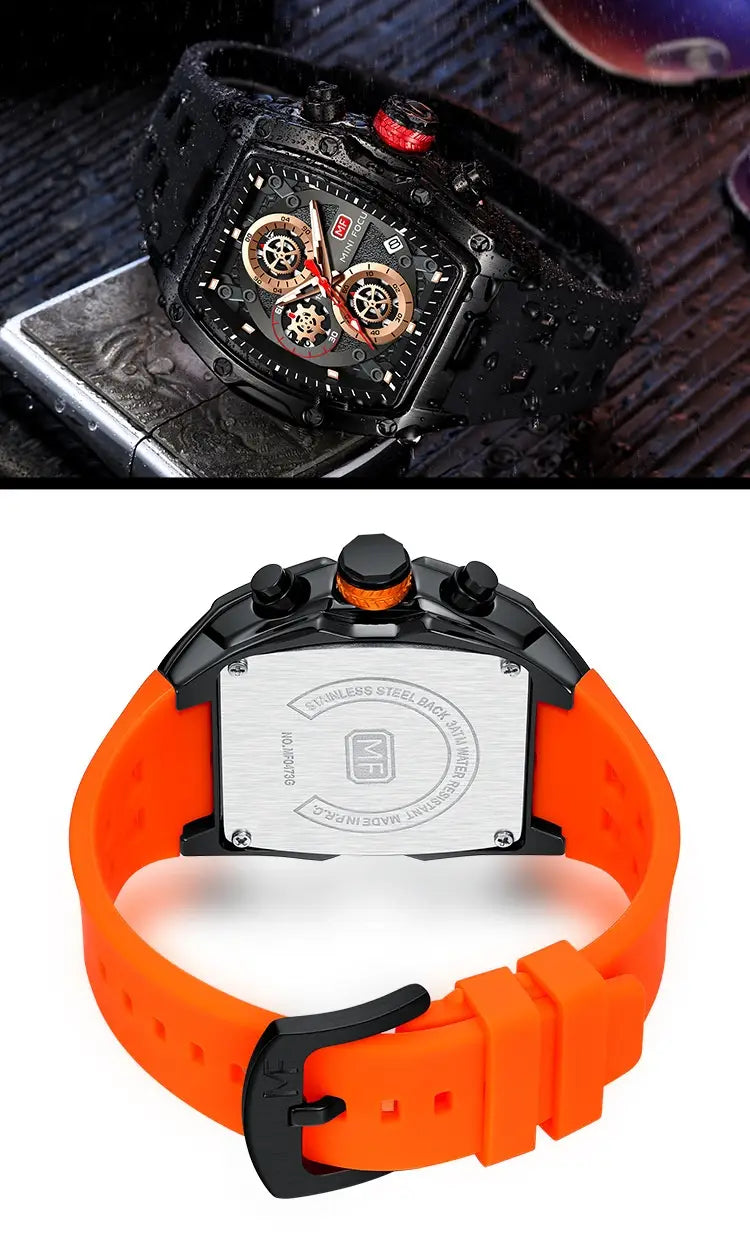 Luxury Rm Style Chronograph Mens Watch With Curved Glass And Openwork Design✨