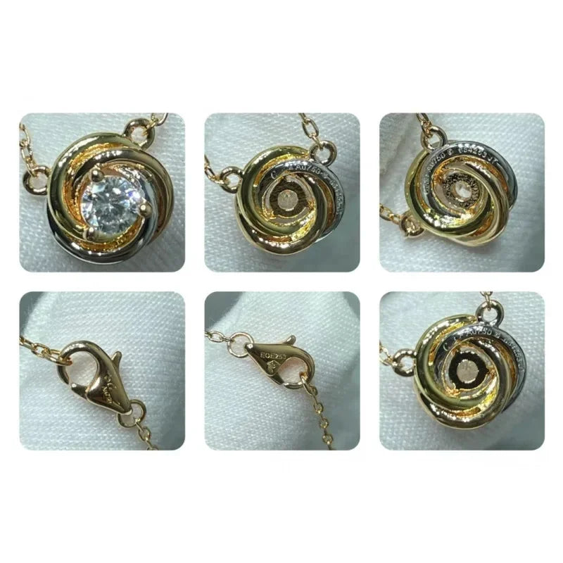 Unique Triple Circle Diamond Necklace, Glamorous & Sophisticated, Hassle-Free Wear, Perfect Blend of Fashion & Quality