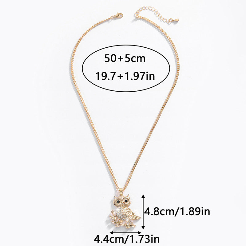 Minimalist Owl-Shaped All-Match Pendant Necklace✨