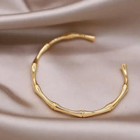 Fashion jewelry two-color plated zircon letter X opening bracelet 💎