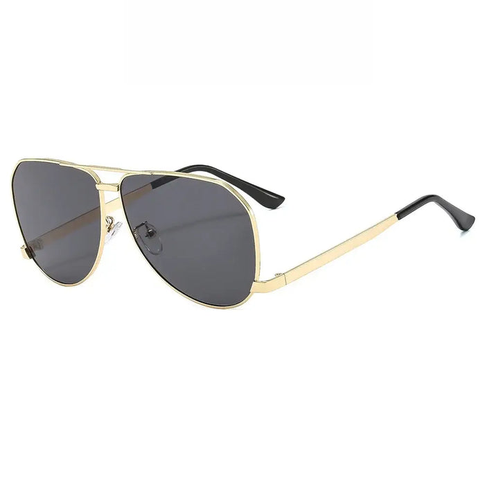 Fashion Oversized Oval Sunglasses Men-Women Vintage Punk Metal Frame Sunglasses 🕶️