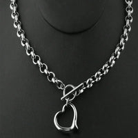 Fashion Stainless Steel Bracelet Earrings Necklace Pendant Set Women's Daily Goods 💎