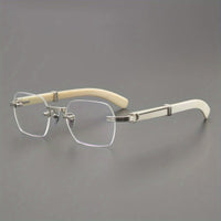 CRT styl rimless HD anti- glasses-stylish square flat mirror ✨