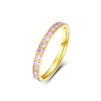Womens Niche High-end Daisy-studded Stackable Pinky Ring 💍