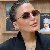 Frameless Cut Edge Sunglasses Fashion Versatile🕶️