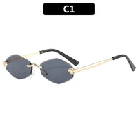 Frameless Cut Edge Sunglasses Fashion Versatile🕶️