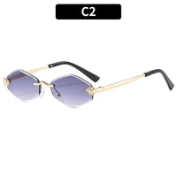Frameless Cut Edge Sunglasses Fashion Versatile🕶️