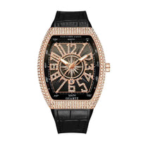 Frank Style watch men's sfull diamond barrel men's watch ⏱️