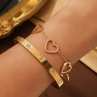 French Lucky Clover Women's Bracelet Set High Quality Stainless Steel ✨
