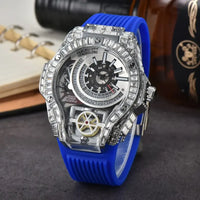 Full diamond Classic Quartz Watches Mens Case Business Luxury 💎