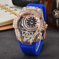 Full diamond Classic Quartz Watches Mens Case Business Luxury 💎