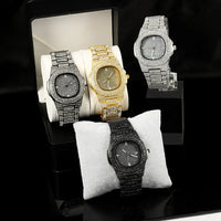 Full Diamonds Wrist Watch Bundled Jewelry Gift Box 💎