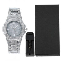 Full Diamonds Wrist Watch Bundled Jewelry Gift Box 💎