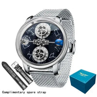 Galaxy Astronomia Automatic Mechanical Watch – Starry Twelve Constellations Sapphire Leather ⌚️