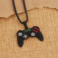 Gamer Controller Pendant Necklace Jewelry, Unplated Alloy Chain ✨