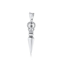 GANDHANRA STAINLESS STEEL VAJRA DAGGER PATRON SAINT AMULET NECKLACE✨