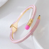 Luxury Cross Enamel Cuff Bracelet – Shiny Open Bangle for Women ✨