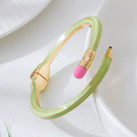Luxury Cross Enamel Cuff Bracelet – Shiny Open Bangle for Women ✨