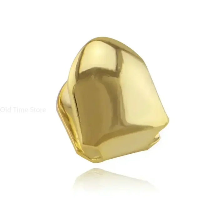 Gold-Plated Hip Hop Bracelet with Golden Teeth Grills  ✨