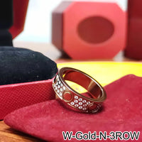 Gold Rose Gold Silver Color Plated Love Diamond Studded Rings 💍