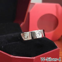 Gold Rose Gold Silver Color Plated Love Diamond Studded Rings 💍