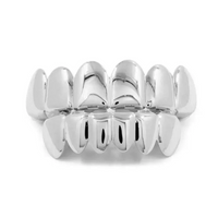 Gold Silver Plated HIP HOP Tooth Grillz Top& Bottom  Teeth Set 🦷