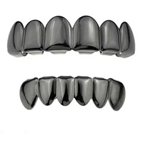 Gold Silver Plated HIP HOP Tooth Grillz Top& Bottom  Teeth Set 🦷