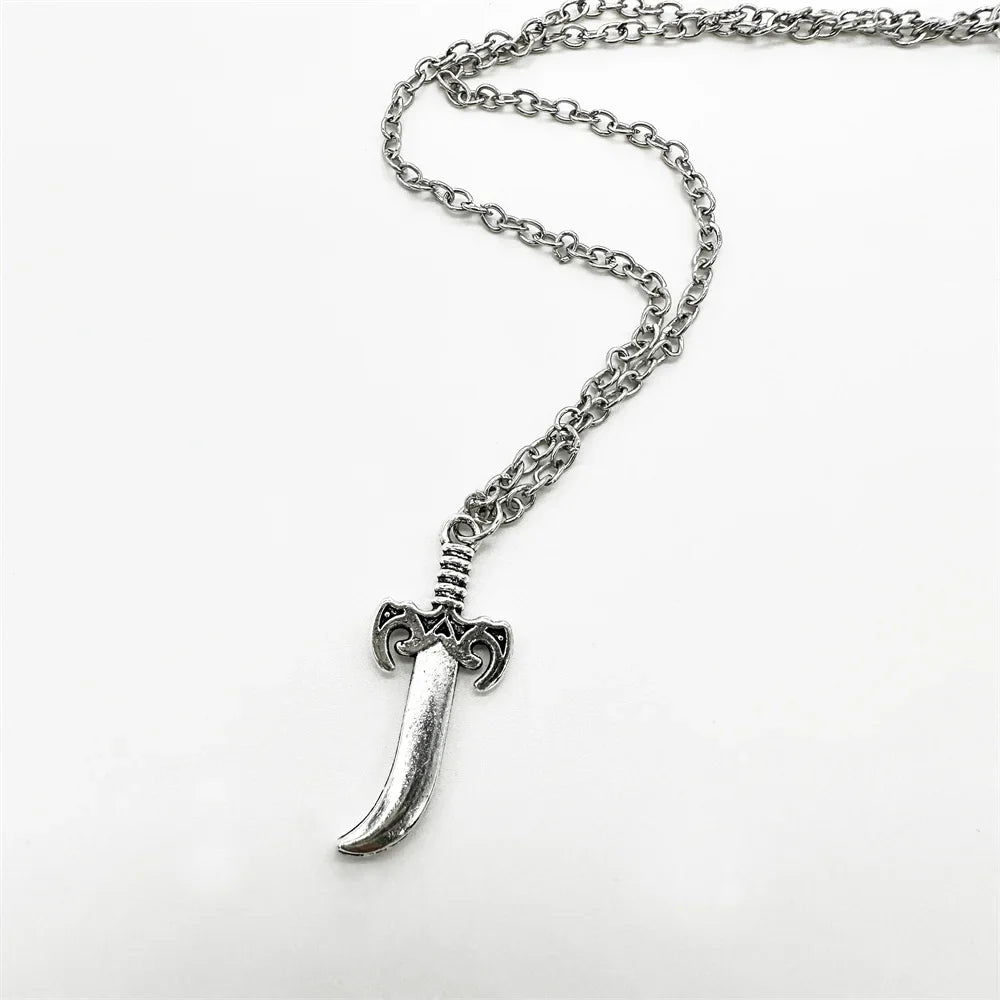 Gothic Knife Dagger Pendant Chokers Necklace Jewelry 🔪