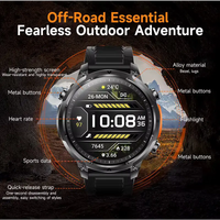 GPS Smartwatch for Men 1.7 HD Screen Military Smart Watch Flashlight IP68 Waterproof ⌚️