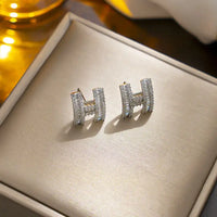 H Letter Ear Female Design High-grade Sense Stud Earrings ✨