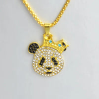 Hip Hop Pendant Hip Hop Chain Necklace Fake Plated Chain Pendant Necklace 🐼