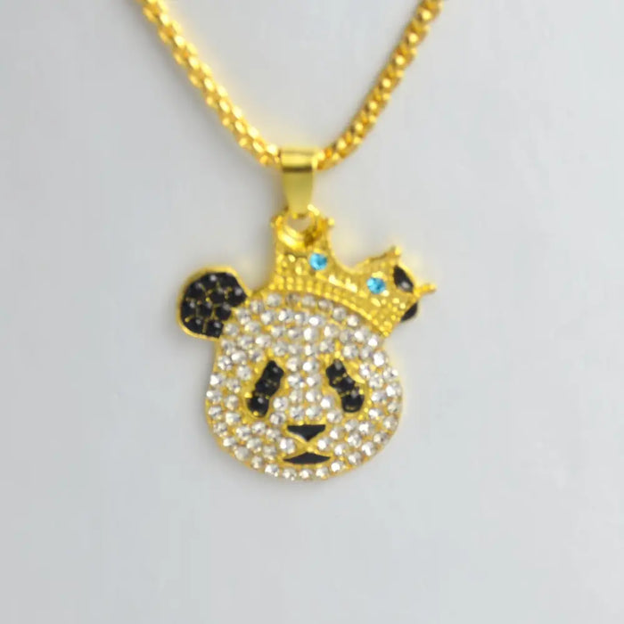 Hip Hop Pendant Hip Hop Chain Necklace Fake Plated Chain Pendant Necklace 🐼