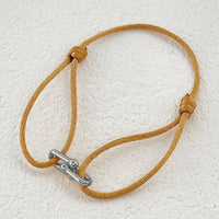 Horseshoe U Lock Adjustable Rope Braided Bracelet ✨